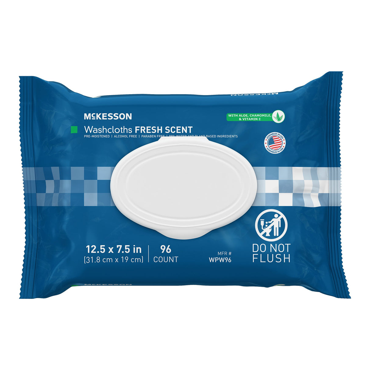Personal Cleansing Wipe McKesson Soft Pack Scented 96 Count - BeHope