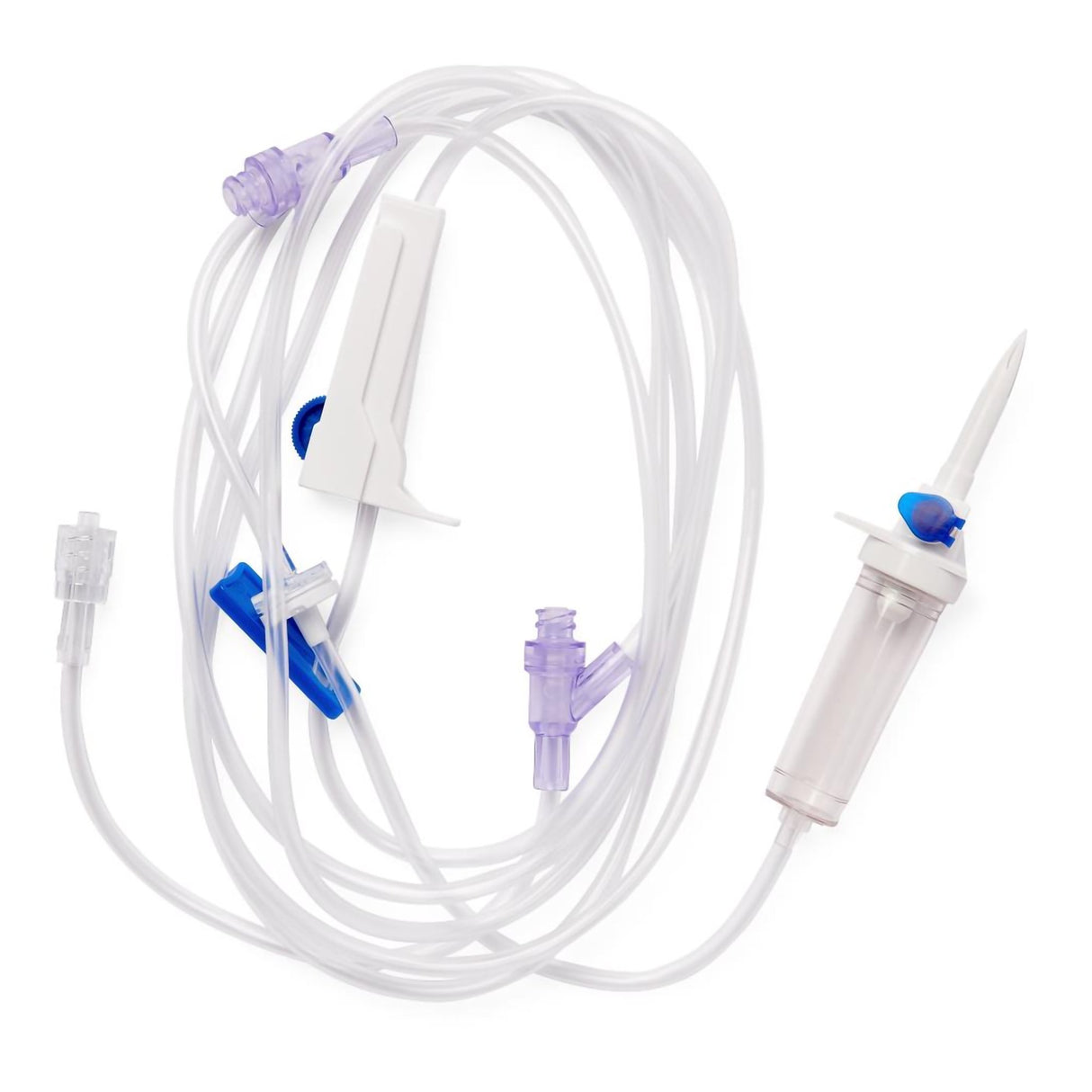 Primary IV Administration Set Medline Gravity 2 Ports 15 Drops / mL Drip Rate 108 Inch Tubing Solution - BeHope