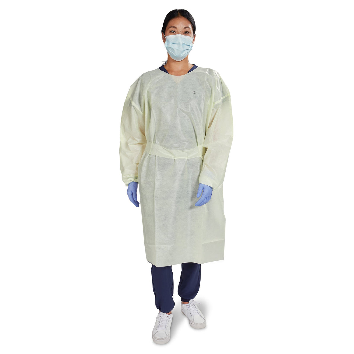 Protective Procedure Gown McKesson X-Large Yellow NonSterile AAMI Level 2 Disposable - BeHope