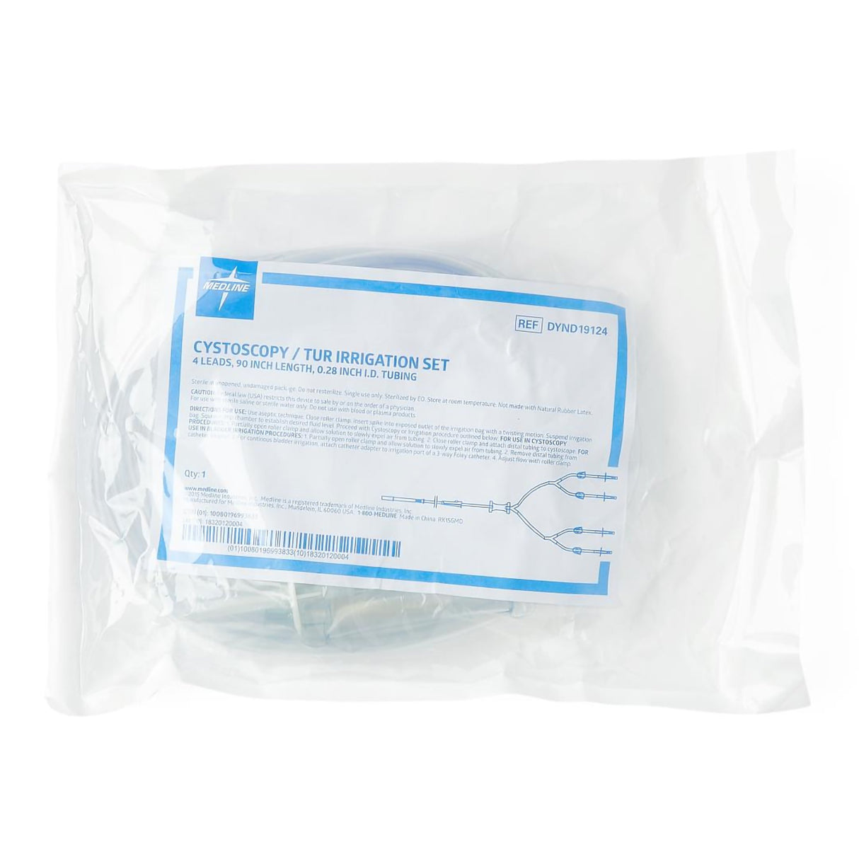 Cysto / TUR Irrigation Set Medline 0.28 Inch Diameter 90 Inch Length 4 Lead - BeHope