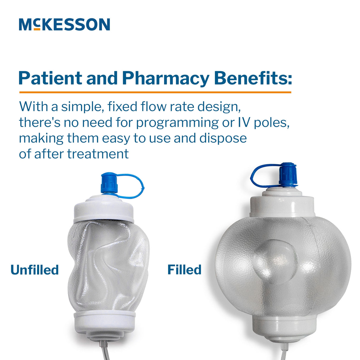 Mckesson Translucent Calibrated Elastomeric Infusion Pump - BeHope
