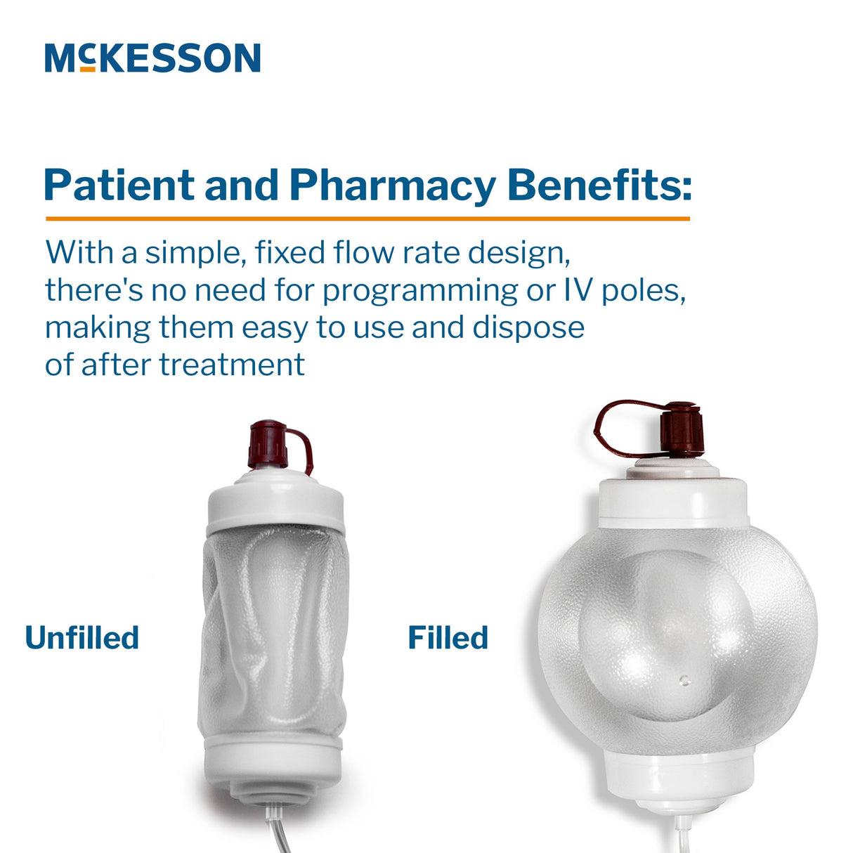 Elastomeric Pump Mckesson Individually Calibrated Translucent - BeHope