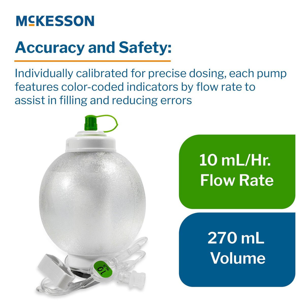 Elastomeric Pump McKesson 270 mL Volume 10 mL / Hr. Flow Rate - BeHope