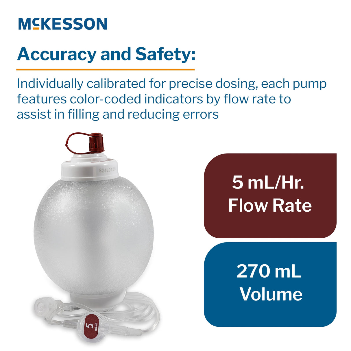 Elastomeric Pump Mckesson Individually Calibrated Translucent - BeHope