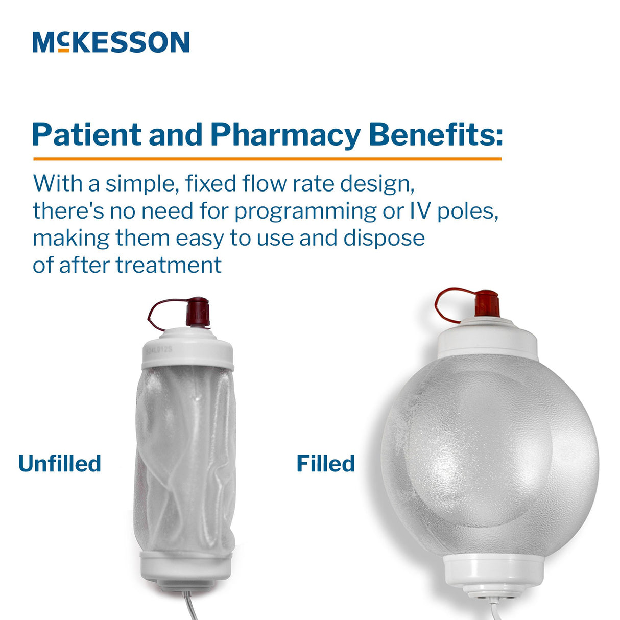 Elastomeric Pump Mckesson Individually Calibrated Translucent - BeHope