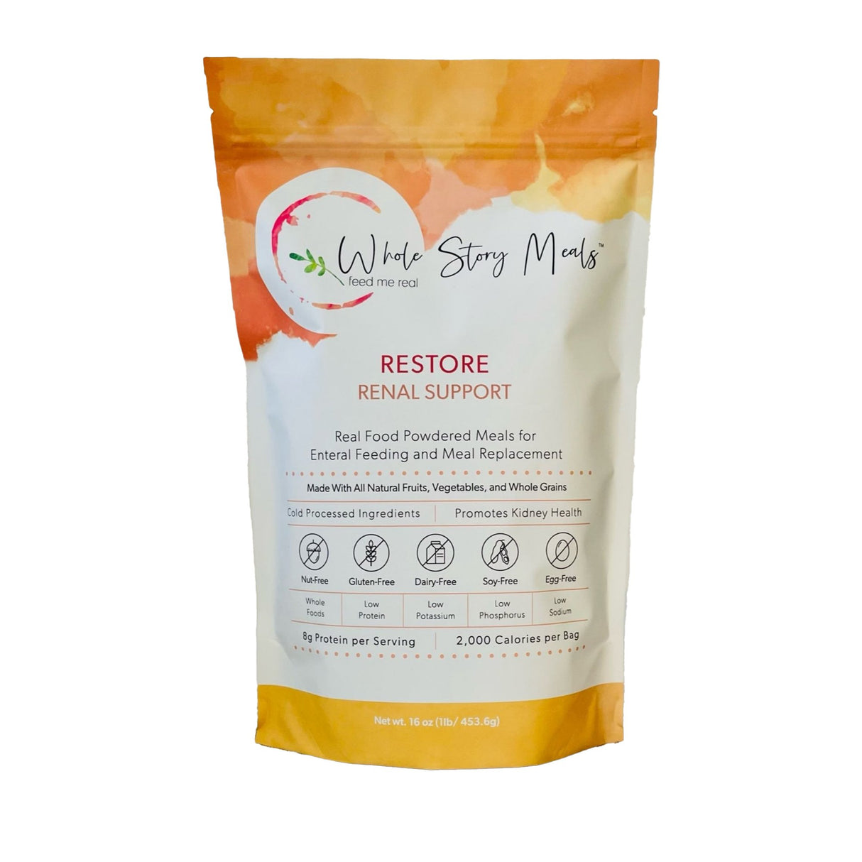 Whole Story Meals Restore Real Food Renal Support Powder - BeHope