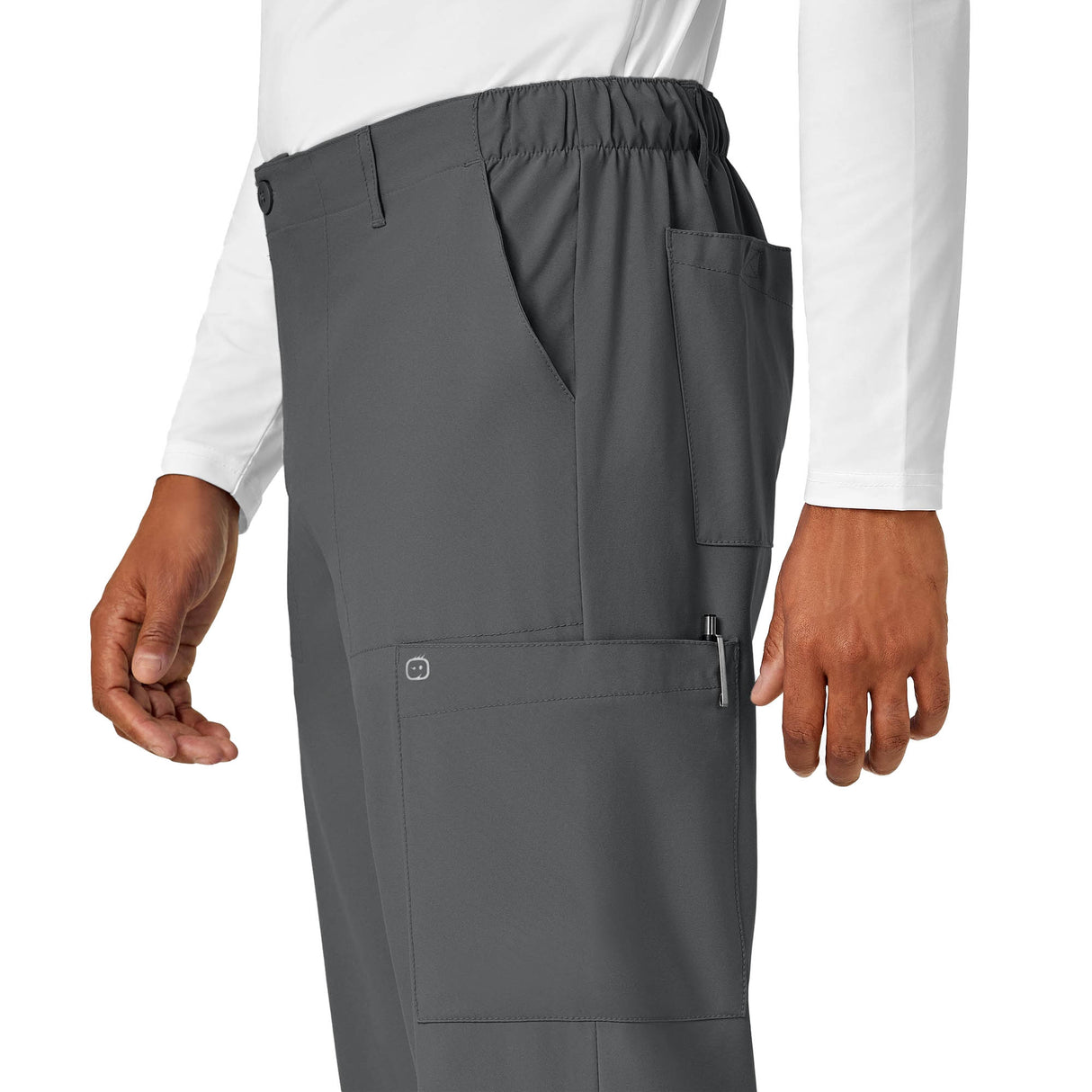 Scrub Pants Wink™ W123 Cargo Large / Tall Pewter Male - BeHope