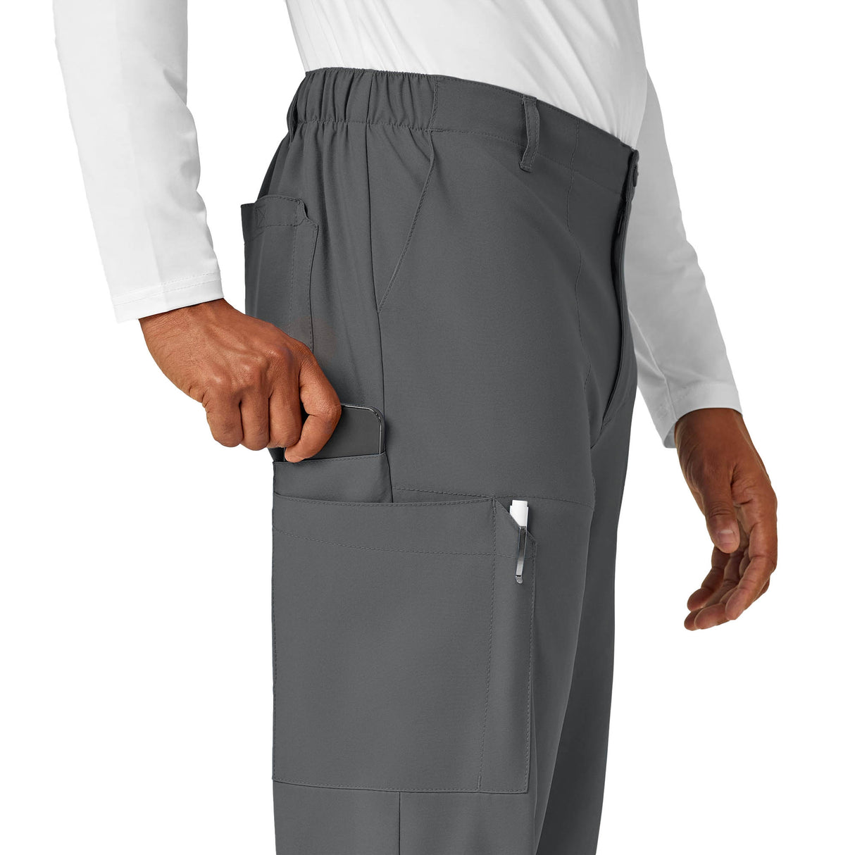 Scrub Pants Wink™ W123 Cargo Large / Tall Pewter Male - BeHope
