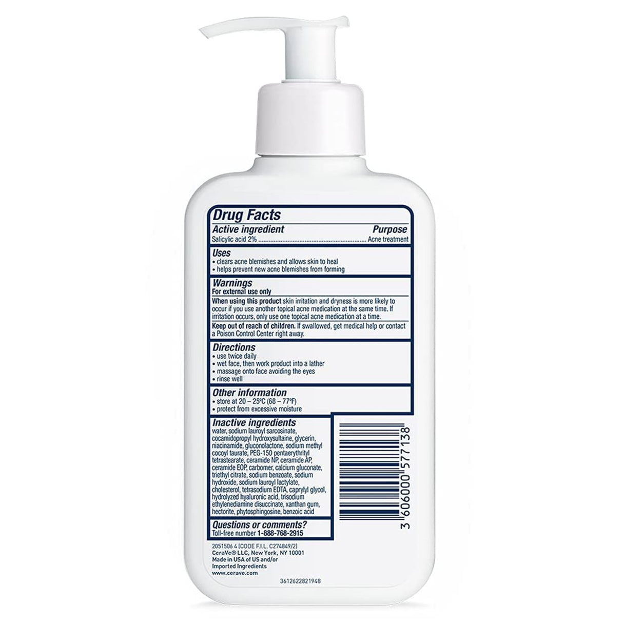 Acne Treatment CeraVe® Acne Control Cleanser 8 oz. Gel - BeHope