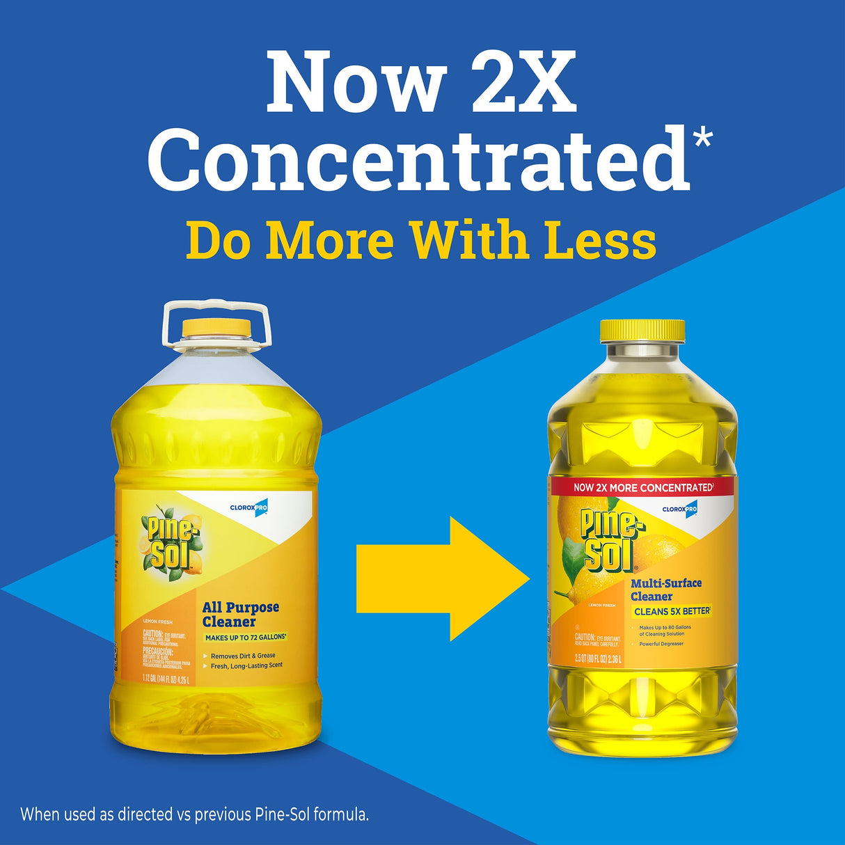 Surface Disinfectant Cleaner Pine-Sol® Manual Pour Liquid 80 oz. Bottle Lemon Scent NonSterile - BeHope
