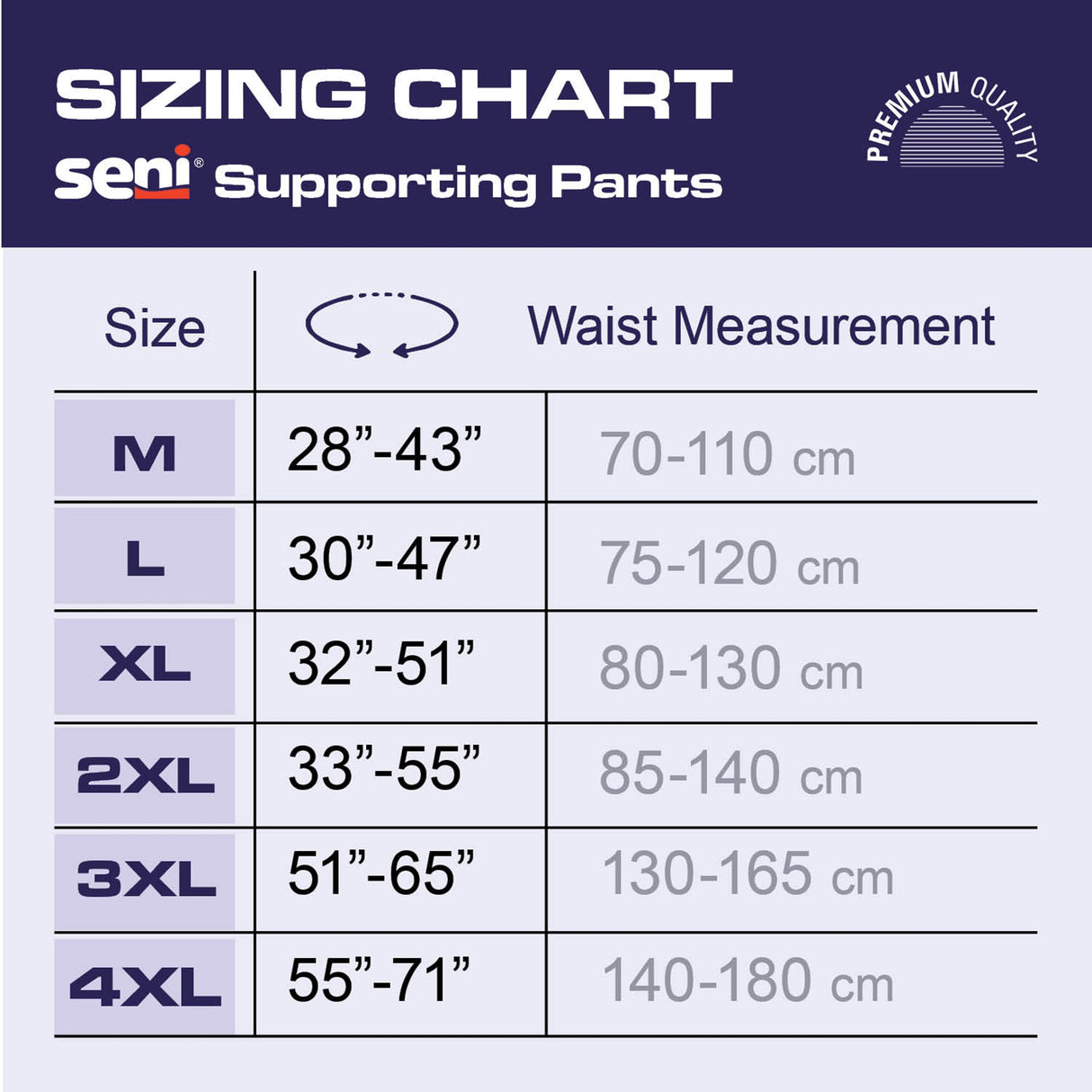 Seni® Knit Pant Unisex Polyester / Spandex Medium Pull On Reusable - BeHope