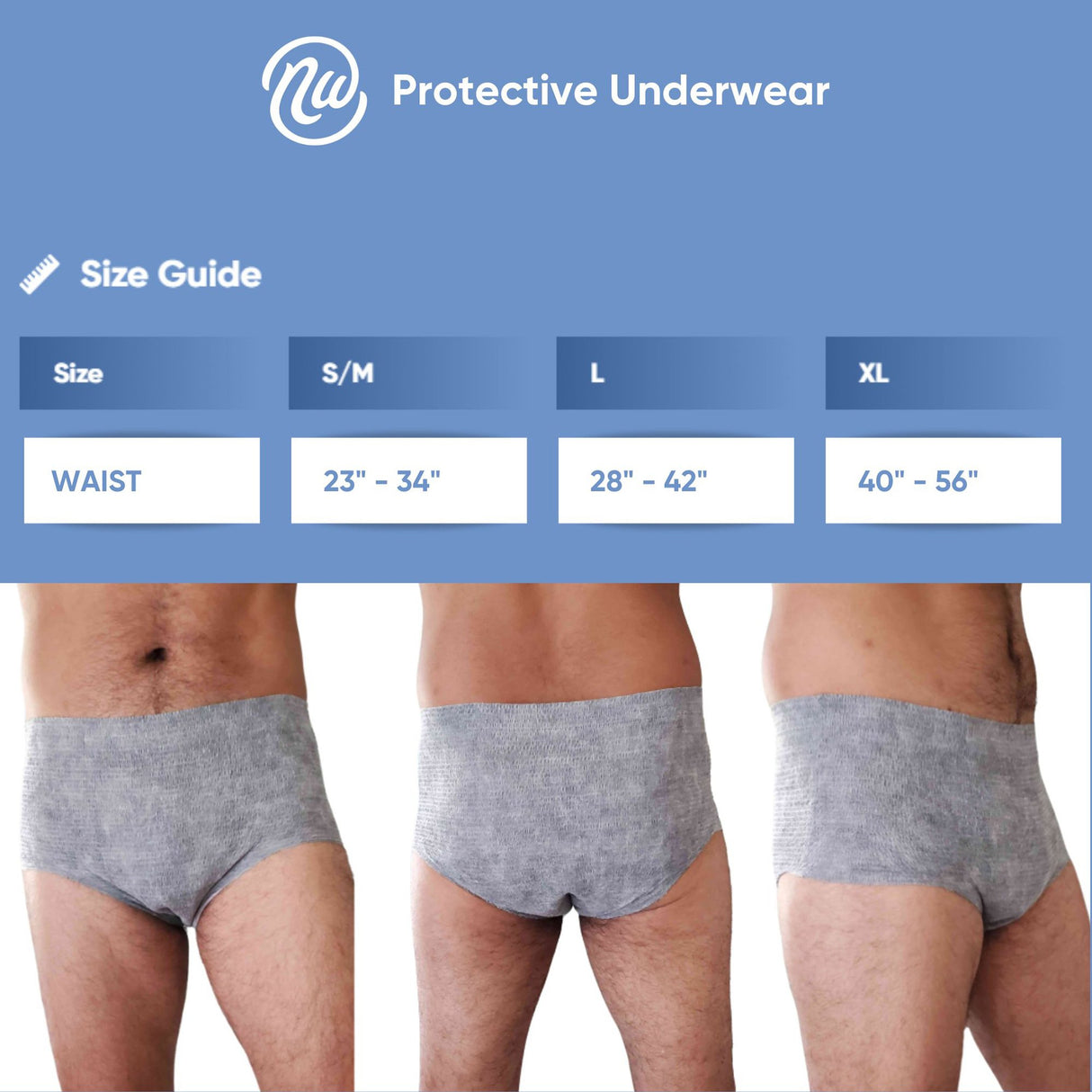 Absorbent Underwear Nexwear Pull On Adult Large Male Disposable Moderate Absorbency - BeHope