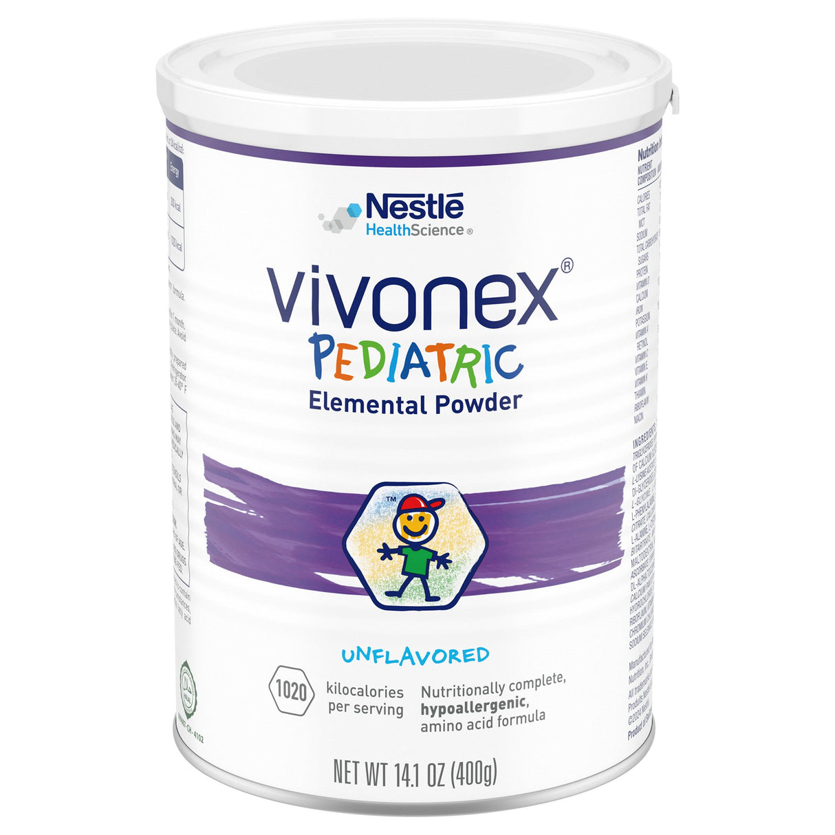 Pediatric Oral Supplement Vivonex® Pediatric Unflavored 400 Gram Can Powder Amino Acid - BeHope