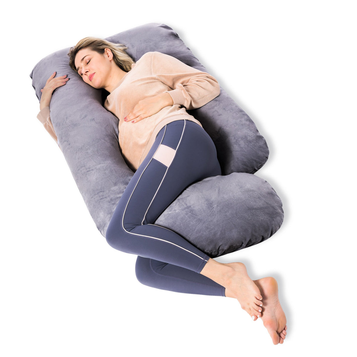 Momcozy Full Body Pregnancy Support Pillow for Pain Relief - BeHope