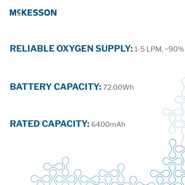Portable Oxygen Concentrator Mckesson with OSD Technology and User-Friendly Controls - BeHope