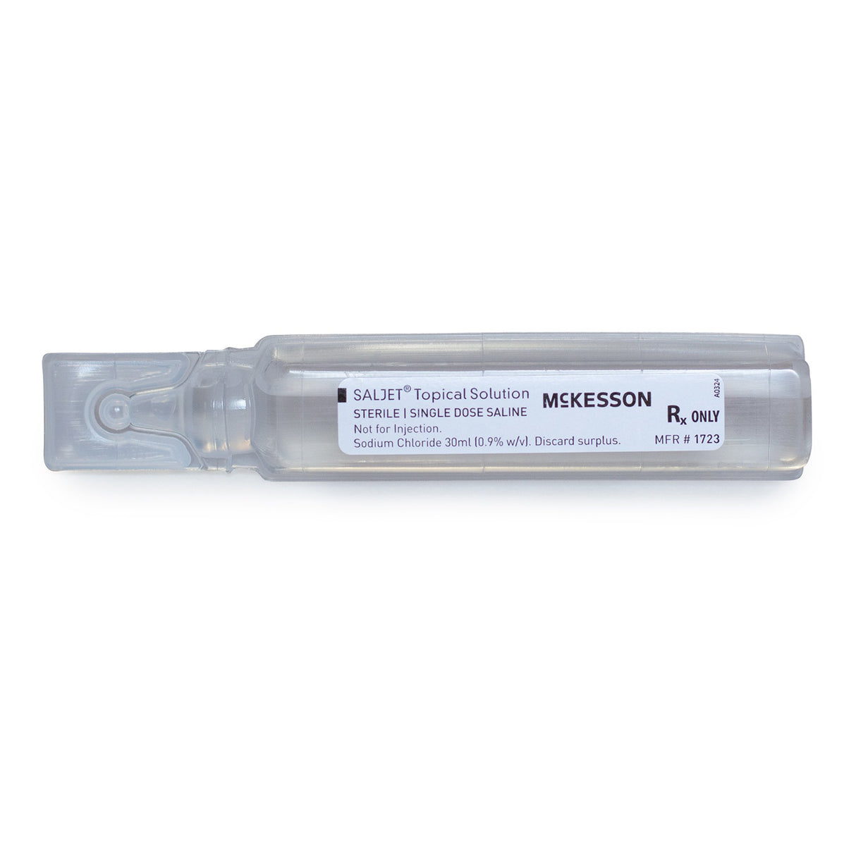 Irrigation Solution McKesson Saljet® 0.9% Sodium Chloride, Preservative Free Not for Injection Unit Dose Vial 30 mL - BeHope