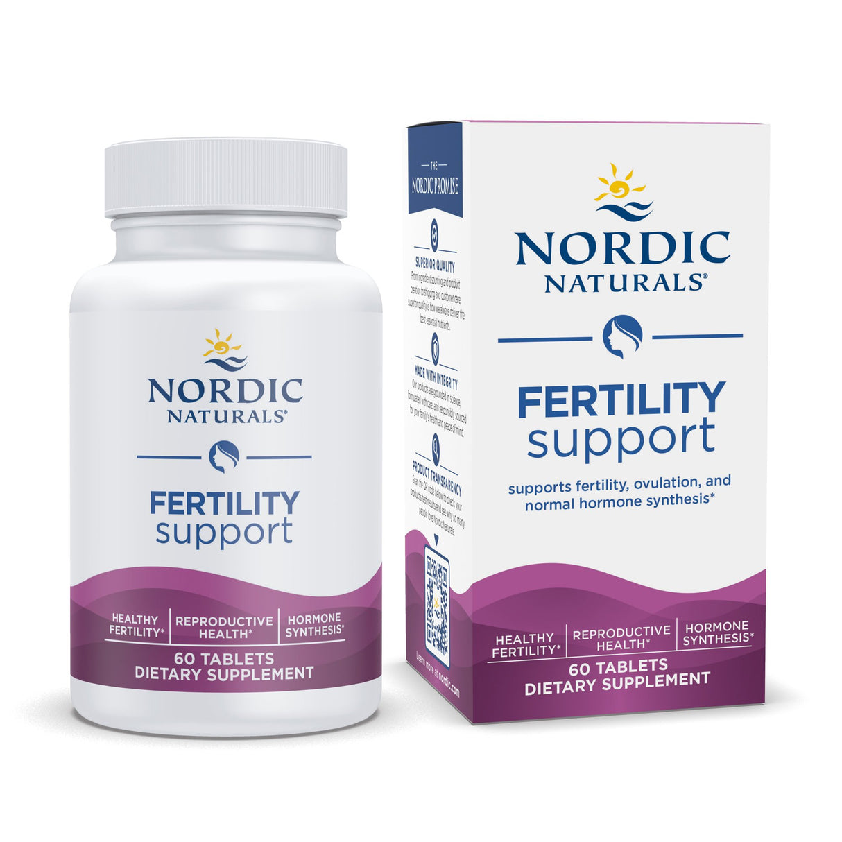 Dietary Supplement Nordic Naturals® Fertility Support Inositol 1100 mg Strength Tablet 60 per Bottle - BeHope