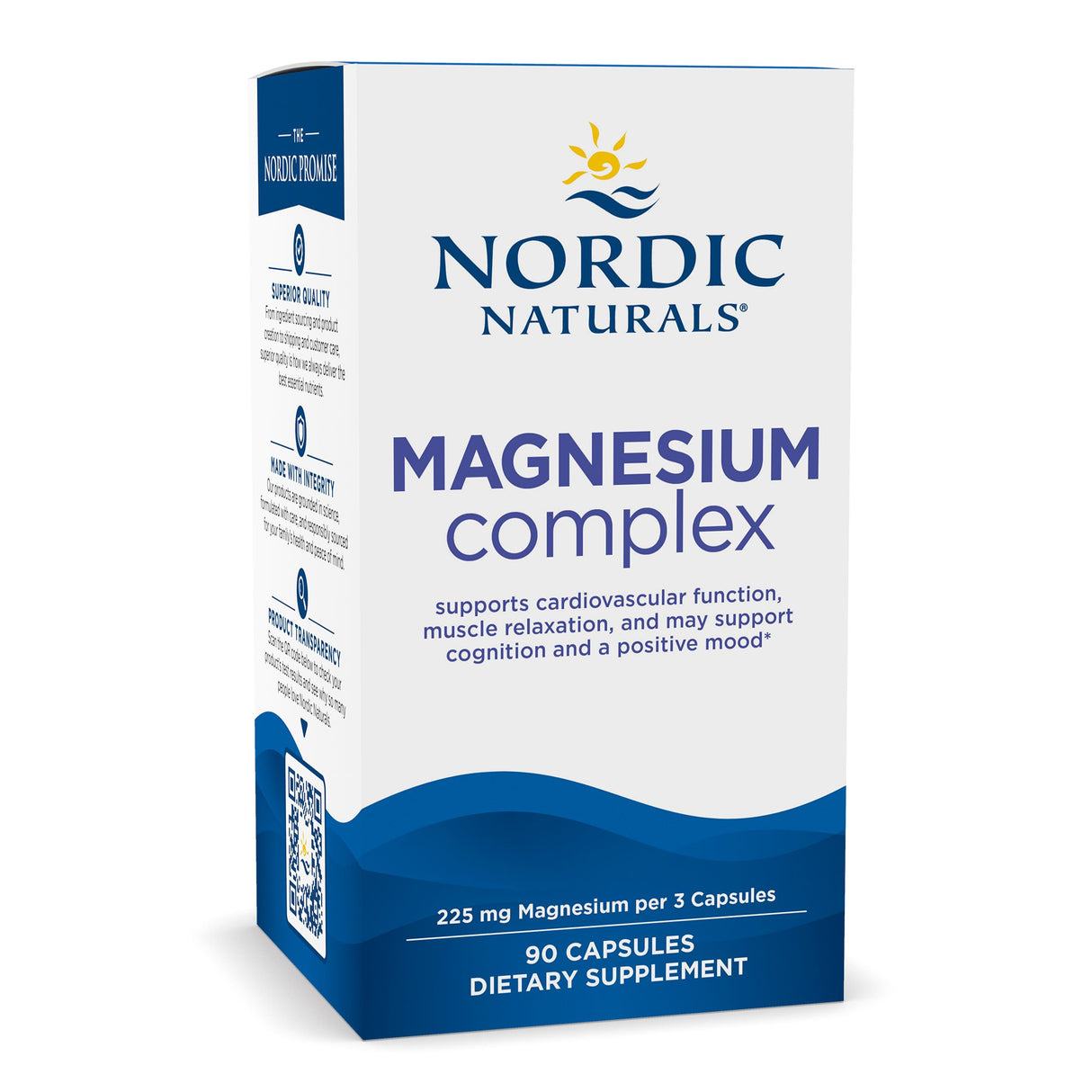 Dietary Supplement Nordic Naturals® Magnesium Complex Magnesium 225 mg Strength Capsule 90 per Bottle - BeHope