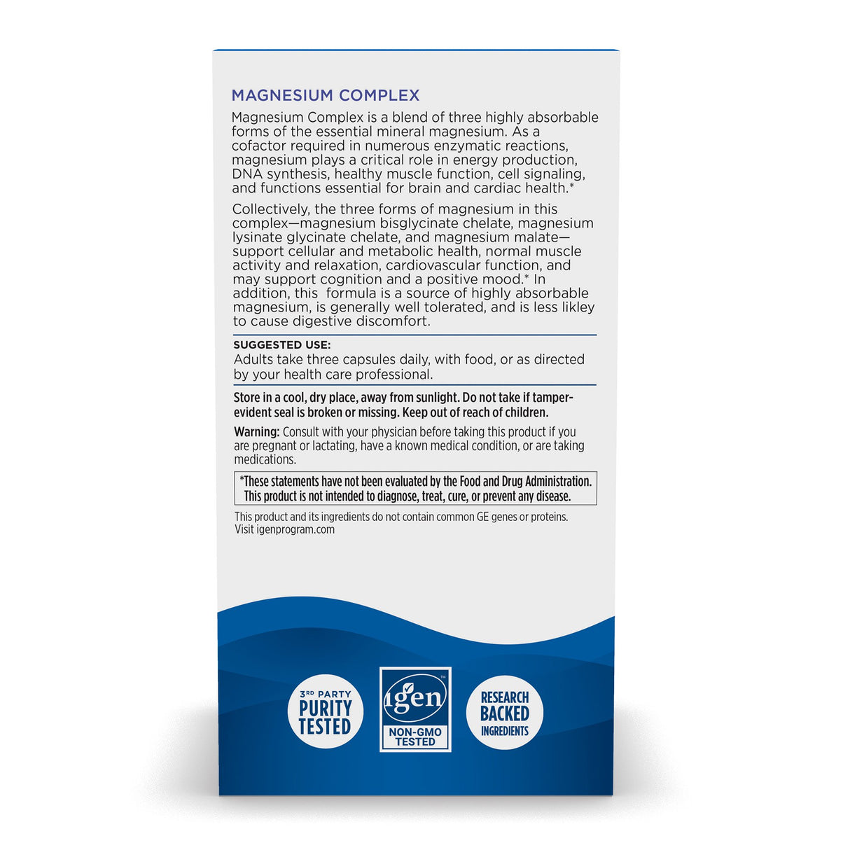 Dietary Supplement Nordic Naturals® Magnesium Complex Magnesium 225 mg Strength Capsule 90 per Bottle - BeHope