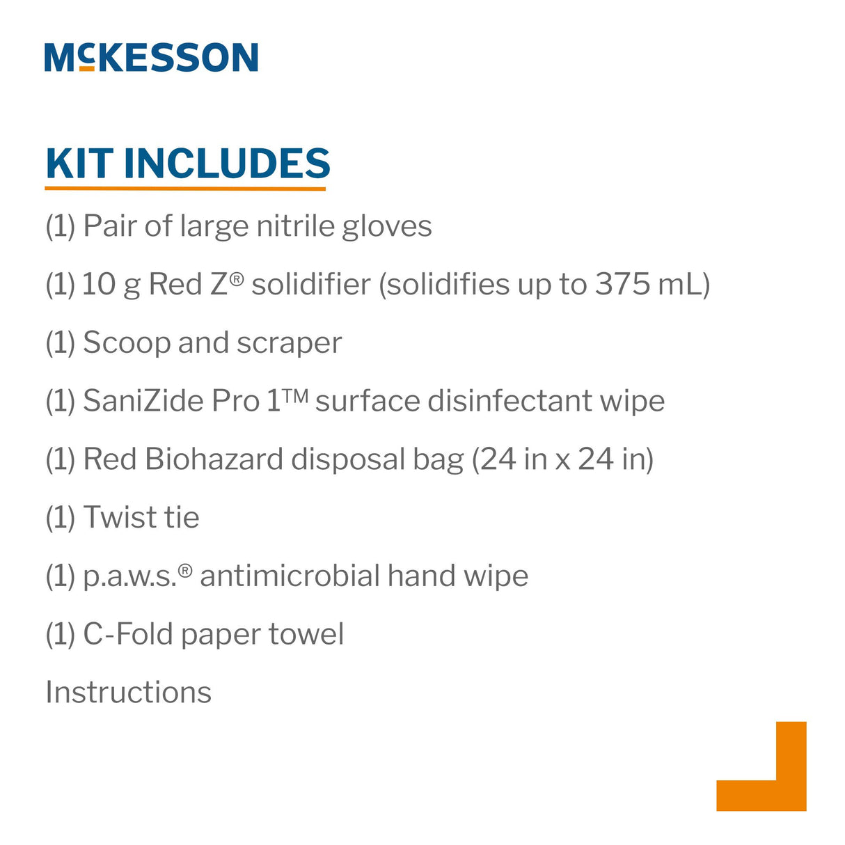 Deluxe Bloodborne Pathogen Spill Kit McKesson - BeHope