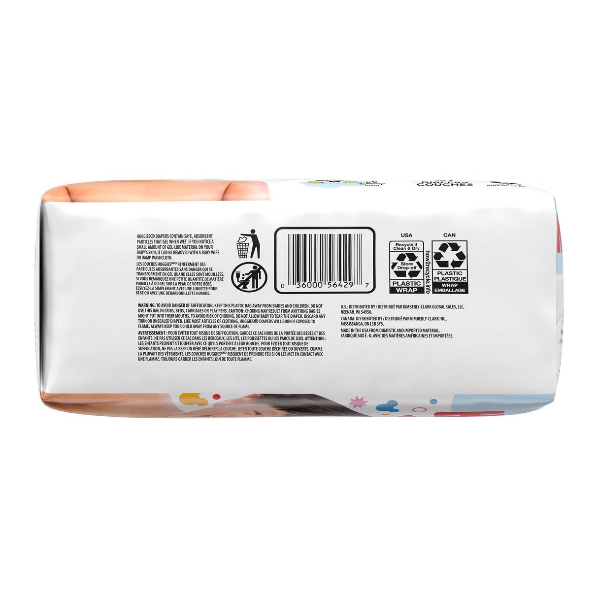 Unisex Baby Diaper Huggies® Snug & Dry Size 6 Disposable Heavy Absorbency - BeHope