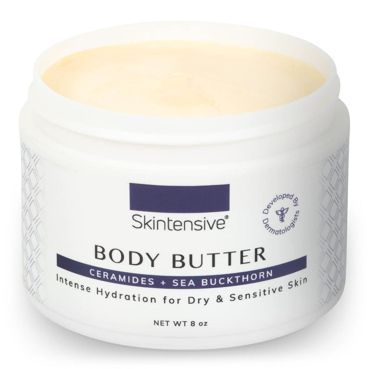 Hand and Body Moisturizer Skintensive® Body Butter 8 oz. Jar Unscented Cream - BeHope