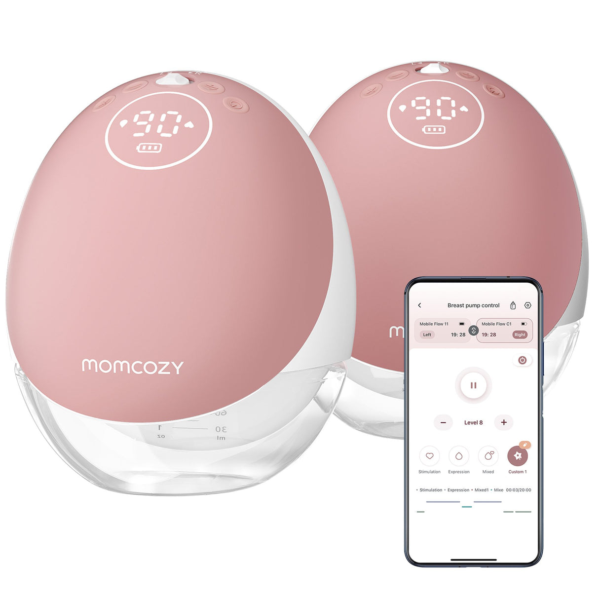 Hands Free Double Electric Breast Pump Momcozy Mobile Flow™ M9 - BeHope