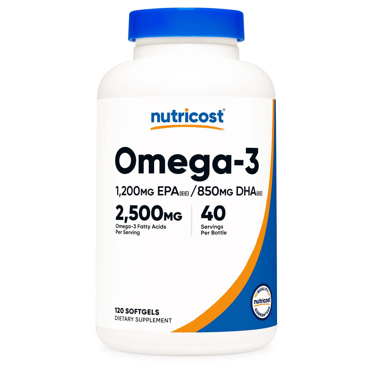 Dietary Supplement nutricost® Omega-3 2,500 mg Strength Softgel 120 Per Bottle - BeHope