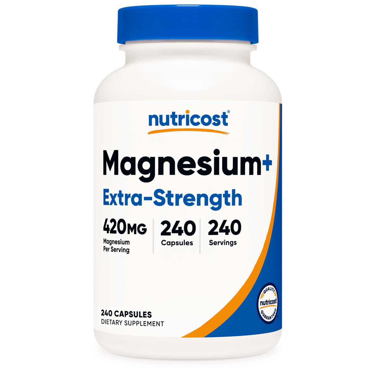 Dietary Supplement nutricost® Magnesium + XS 420 mg Strength Capsule 240 Per Bottle - BeHope