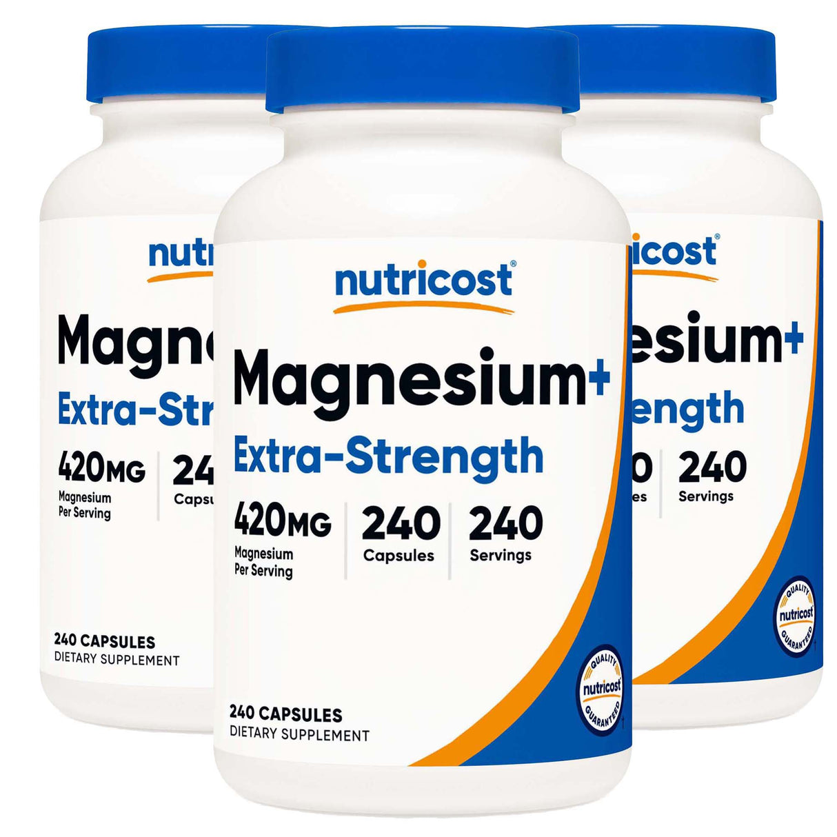 Dietary Supplement nutricost® Magnesium + XS 420 mg Strength Capsule 240 Per Bottle - BeHope