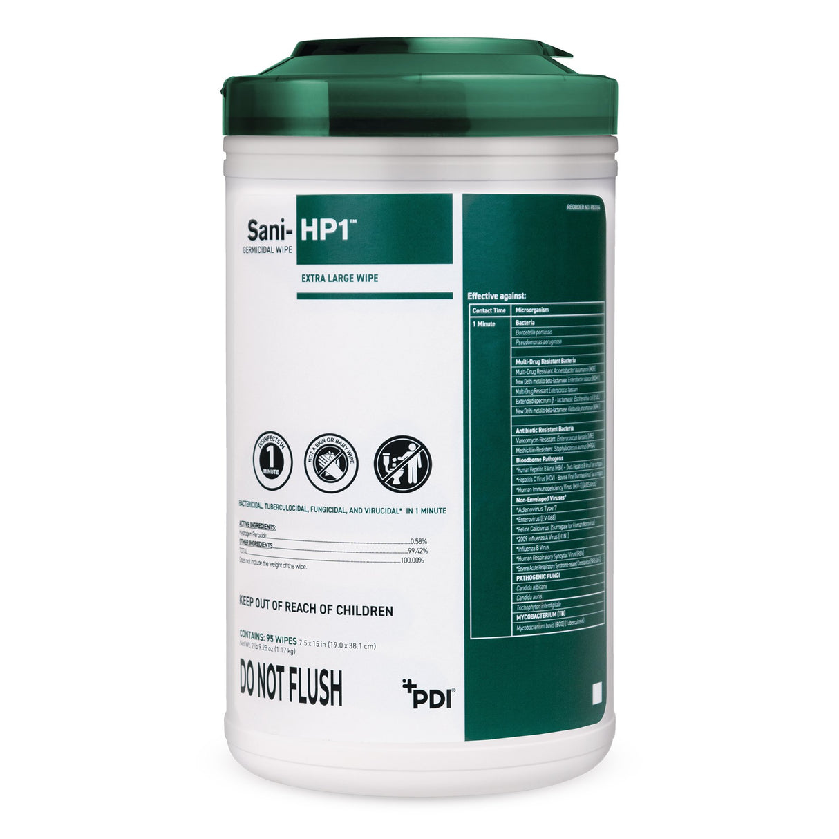 Sani-hp1™ Germicidal Surface Disinfectant Wipes - BeHope