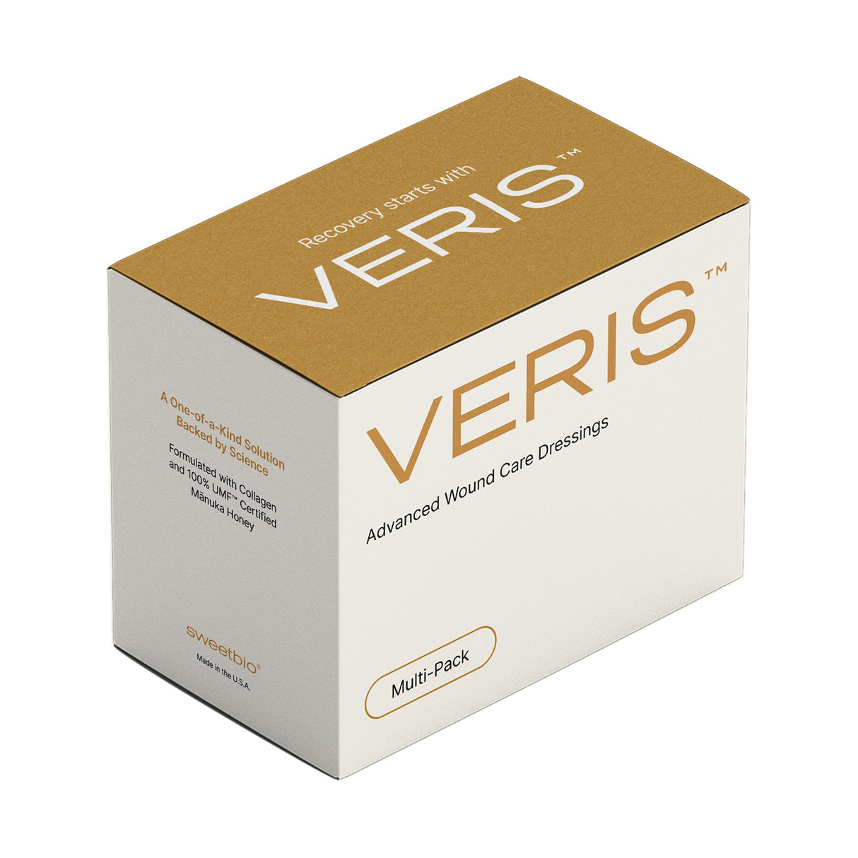 Honey Wound Gel VERISâ„¢ Square 1 X 1 Inch Sheet Sterile Without Adhesive - BeHope