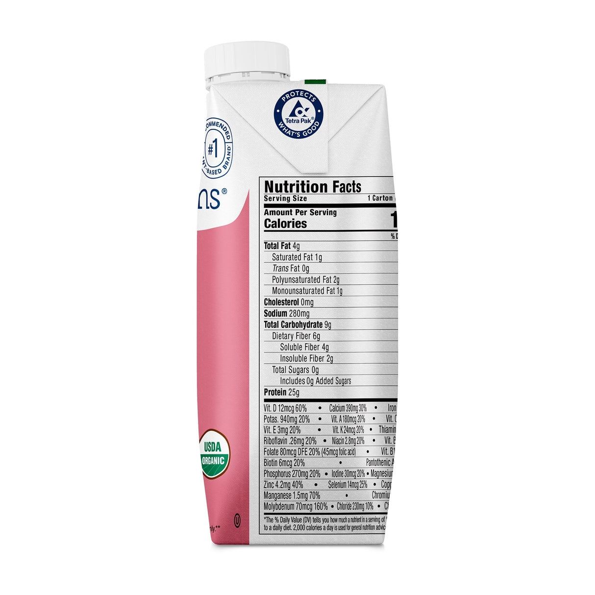 Oral Supplement Kate Farms High Protein Strawberry Flavor Liquid 11 oz. Carton - BeHope