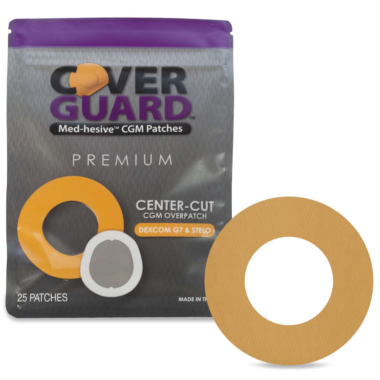 Sensor Overpatch CoverGuard Tan For Dexcom G7 Sensor - BeHope