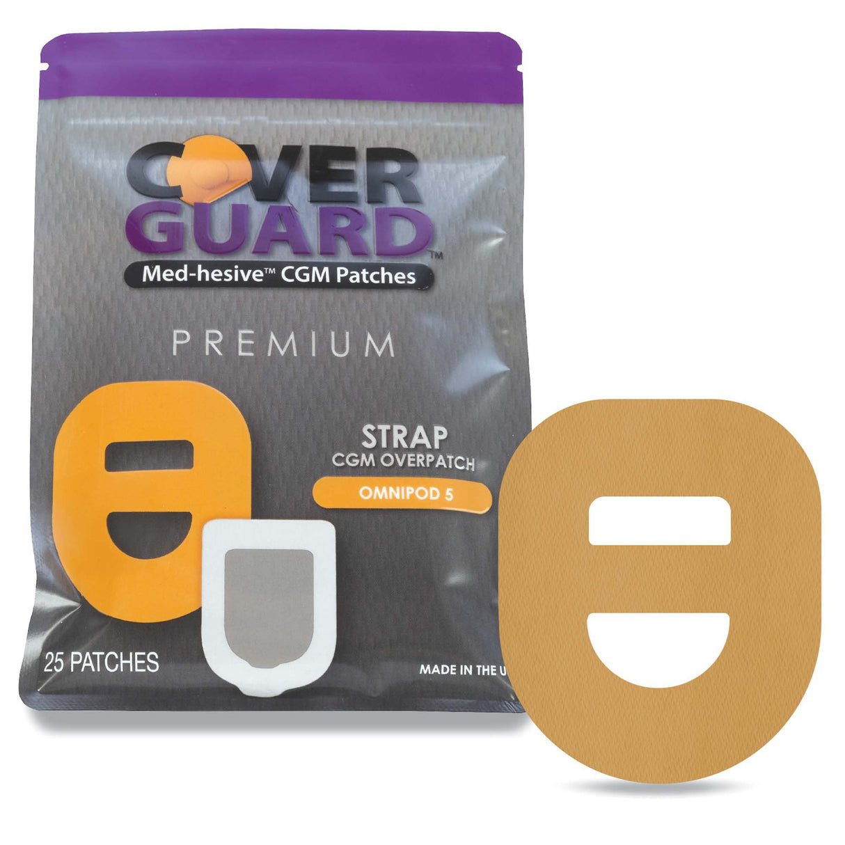 Sensor Overpatch CoverGuard Tan For Omnipod 5 Sensor - BeHope