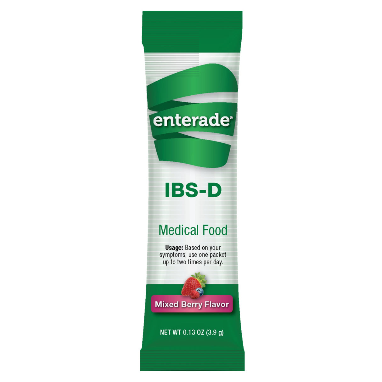 Oral Supplement enterade® IBS-D Mixed Berry Flavor Powder 0.14 oz. Individual Packet - BeHope