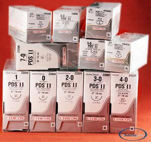 Absorbable Suture with Needle PDS™ II Polydioxanone PS-1 3/8 Circle Reverse Cutting Needle Size 3-0 Monofilament - BeHope