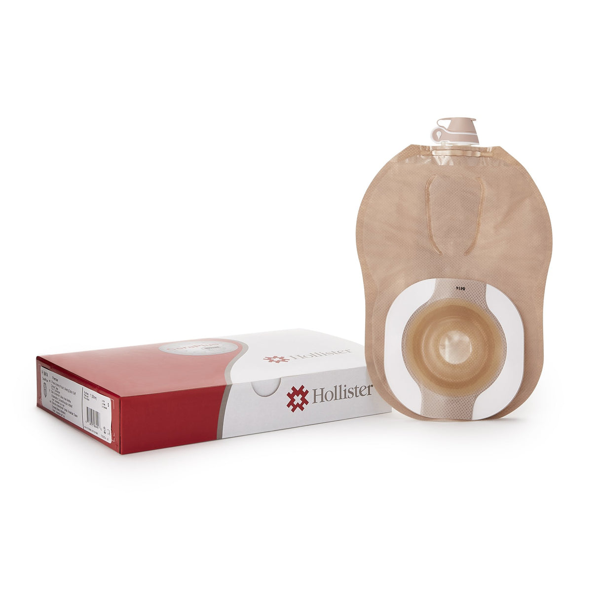 Urostomy Pouch CeraPlus™ One-Piece System 9 Inch Length Soft Convex, Pre-Cut 1 Inch Stoma Drainable - BeHope