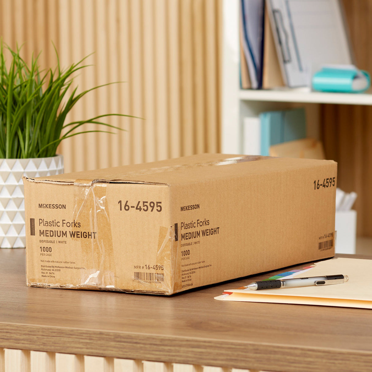 Fork McKesson Medium Weight White Polypropylene - BeHope