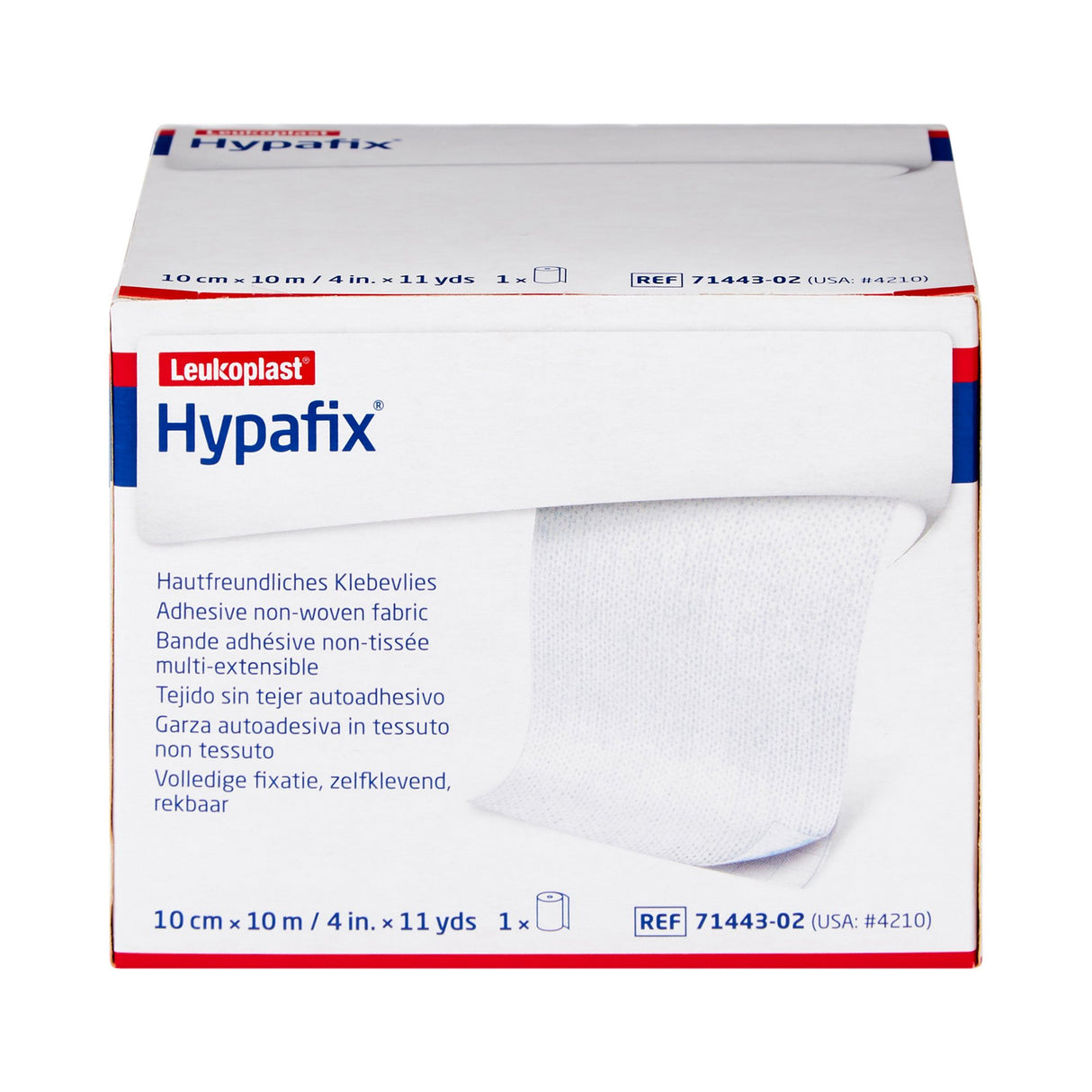 Dressing Retention Tape with Liner Hypafix® White 4 Inch X 10 Yard Nonwoven Polyester NonSterile - BeHope