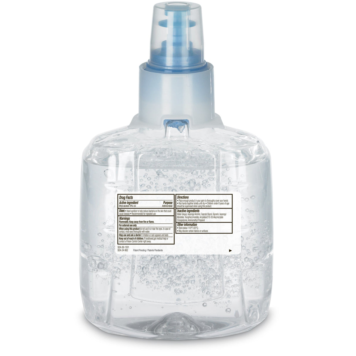 Hand Sanitizer Purell® Advanced 1,200 mL Ethyl Alcohol Gel Dispenser Refill Bottle - BeHope