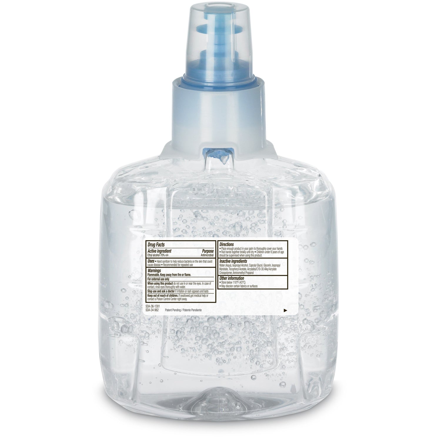 Hand Sanitizer Purell® Advanced 1,200 mL Ethyl Alcohol Gel Dispenser Refill Bottle - BeHope