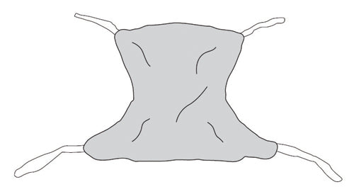 Patient Sling Full Body Solid Extra-large 62 X 45 - BeHope