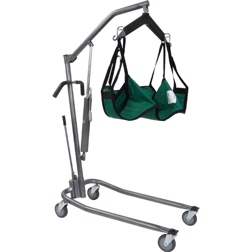 Patient Lift-manual Silvr Vein W/6-pt Cradle & Chains-drive - BeHope