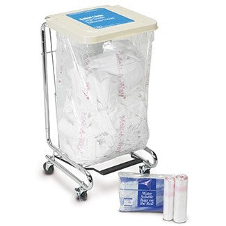 Hot Water Soluble Laundry Hamper Bag 20 To 25 Gal. 26 X 33 Inch Disposable - Behope