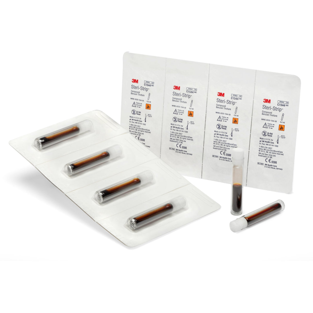 Antiseptic Benzoin Tincture 3M™ Steri-Strip™ Topical Liquid 0.667 mL Ampule - BeHope