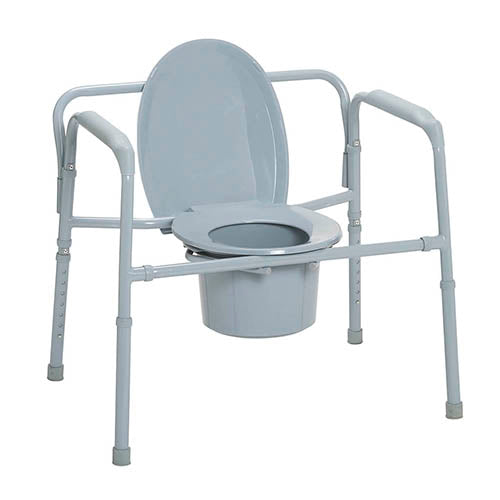 Bariatric Folding Commode 650 Lb. Capacity - BeHope