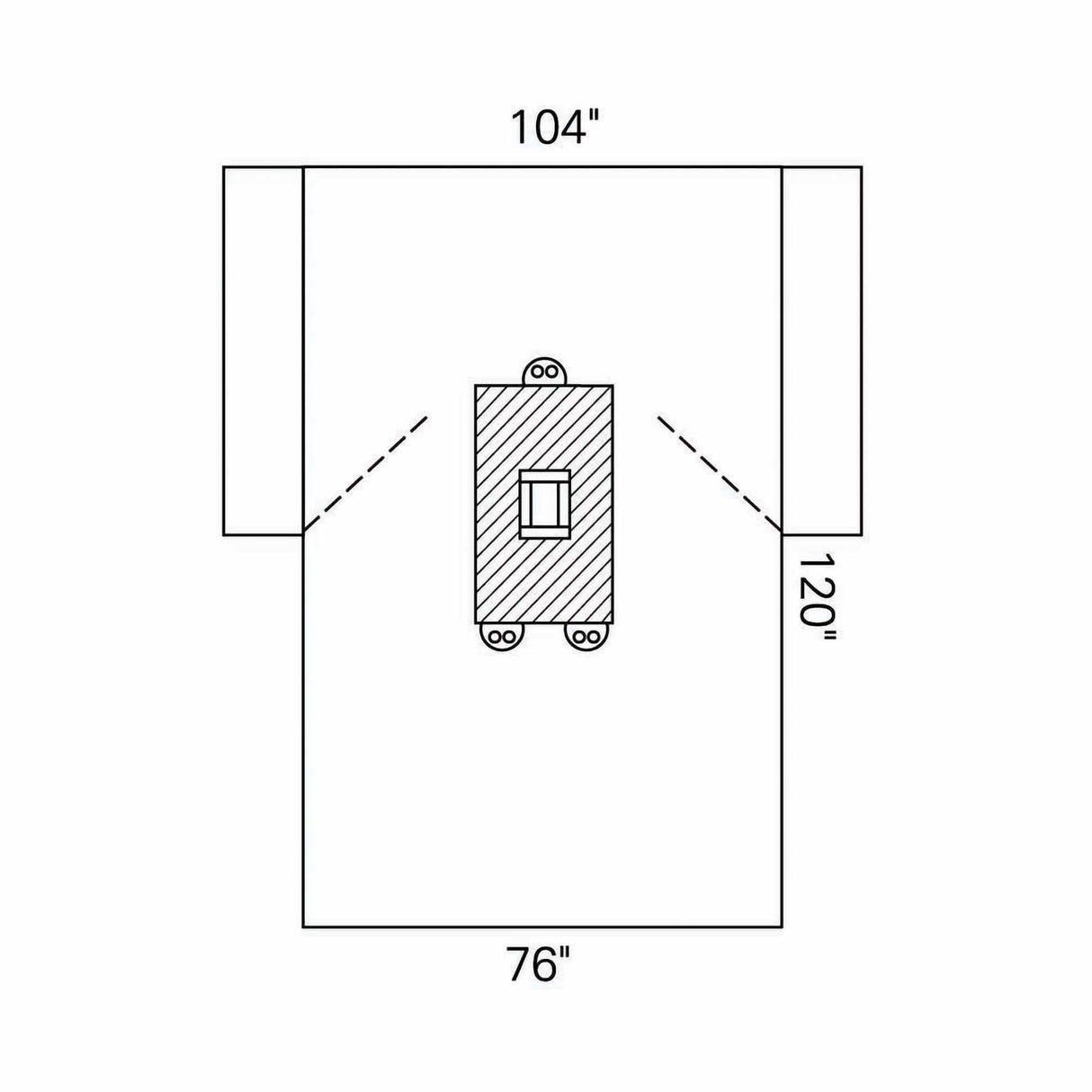 Sterile Abdominal Laparotomy Drape with Tube Holders and Absorbent Reinforcement - BeHope