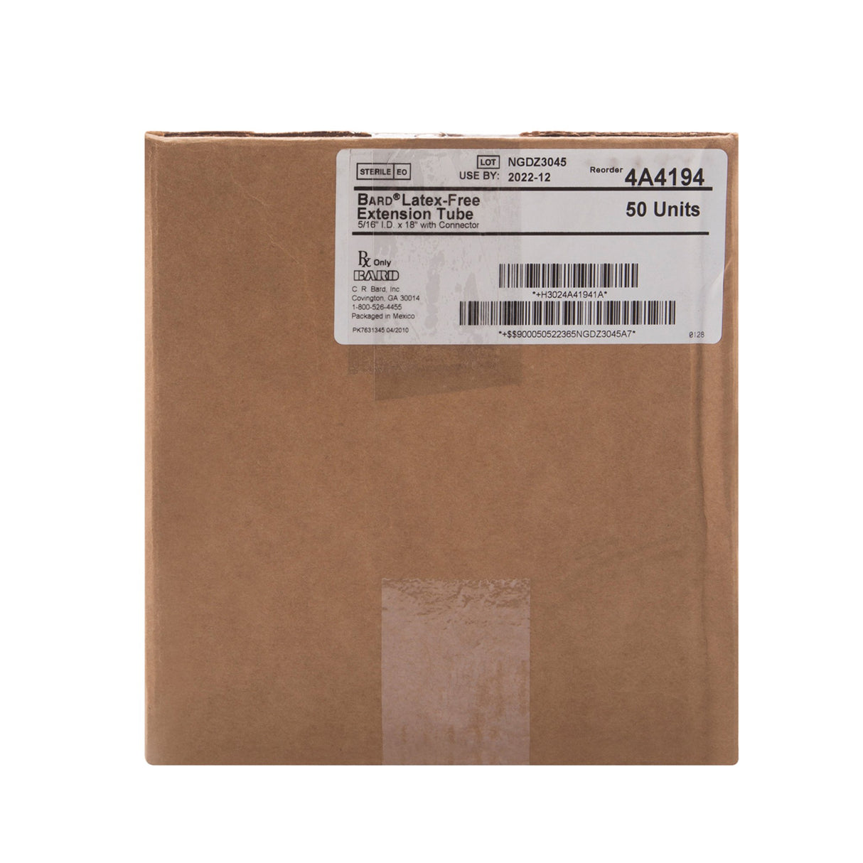 Tube, Leg Bag Extension Bard® 18 Inch Tube and Adapter, Reusable, Sterile - BeHope