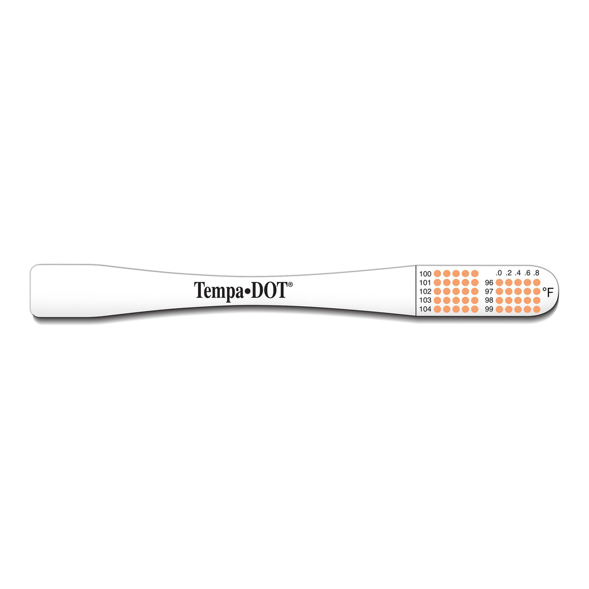 Disposable Oral Thermometer Tempa·DOT™ 99 to 104 °F Color Dots Display - BeHope